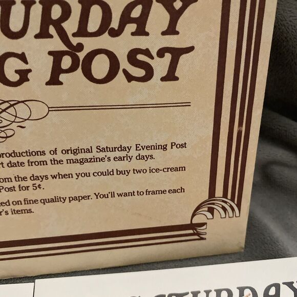 Covers From The Saturday Evening Post Fighting For Fun A Hanging Matter Lithos - Picture 6 of 15